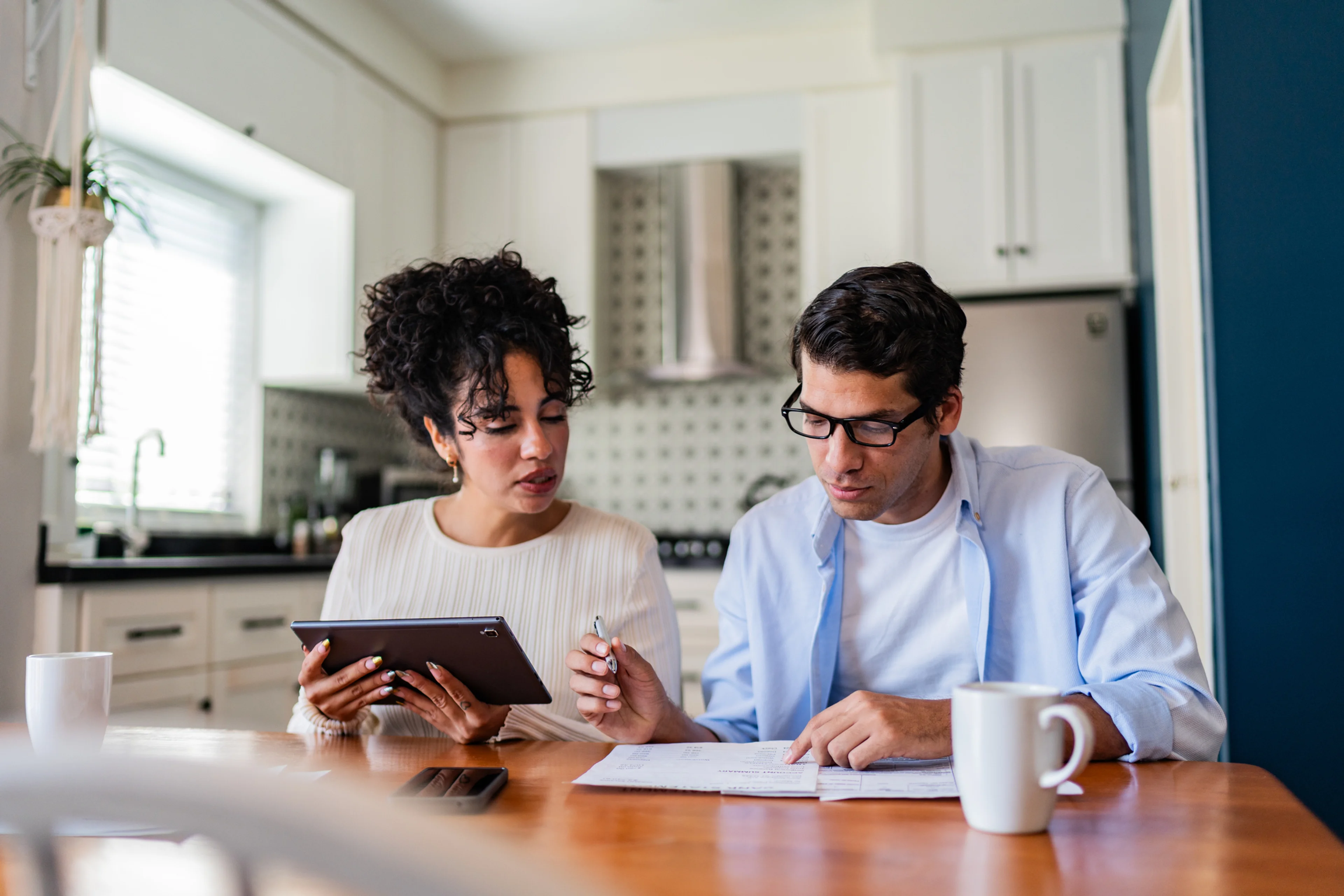Married couple filing taxes