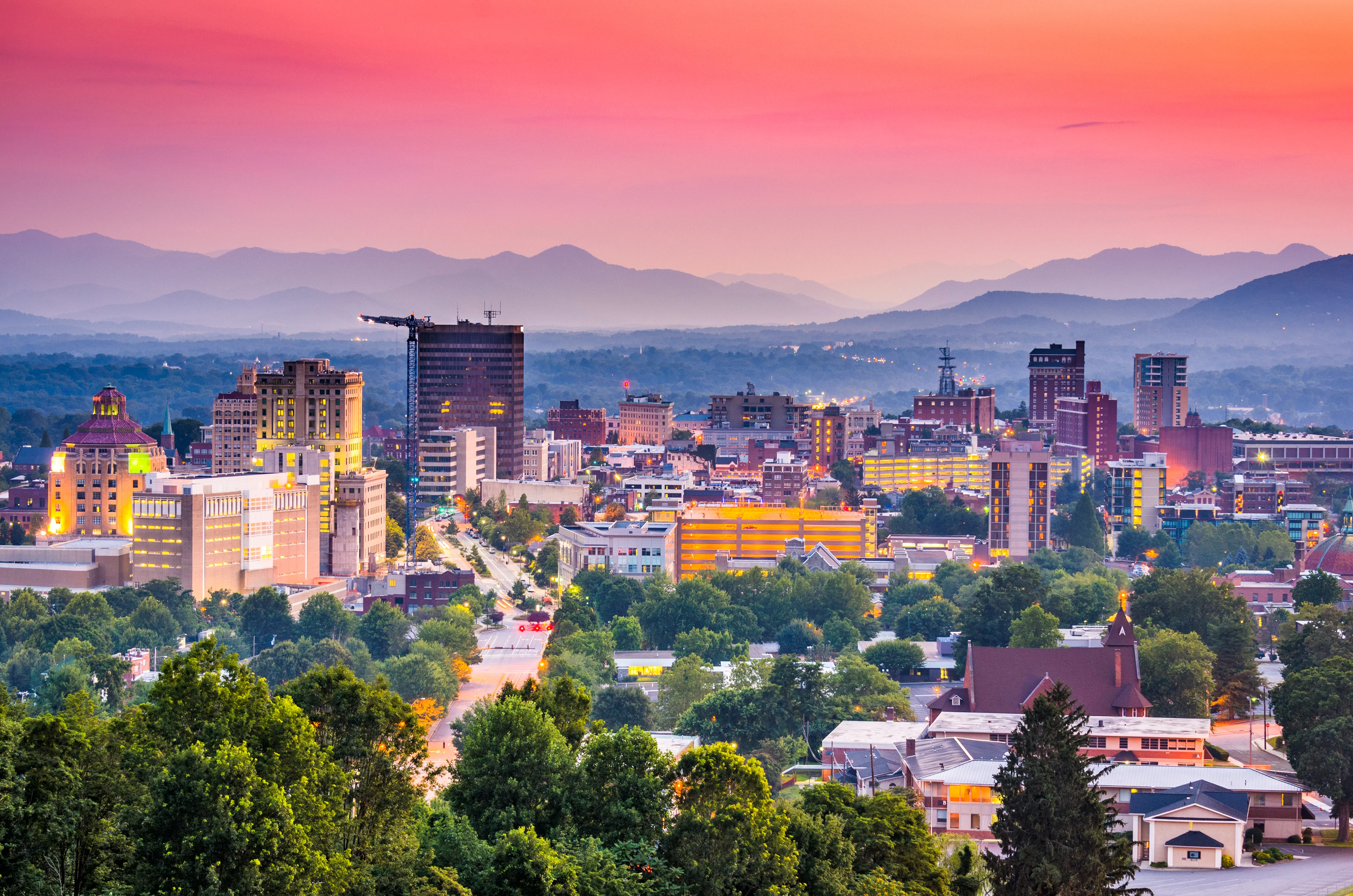 Asheville North Caroline Skyline