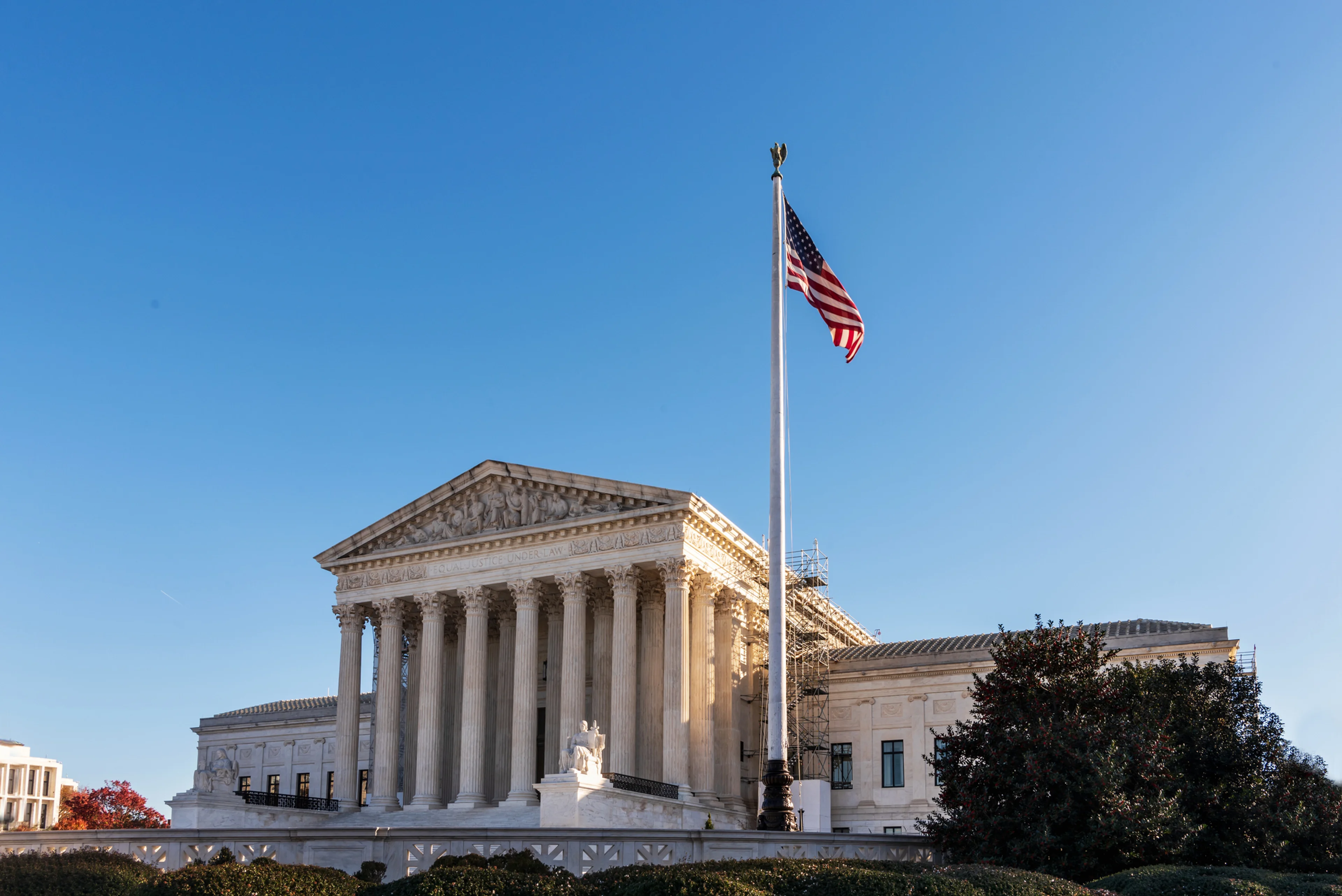 US Supreme Court and American Flag